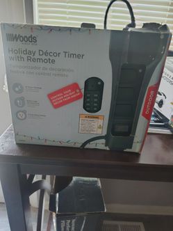Woods Outdoor Holiday Décor Timer with Remote