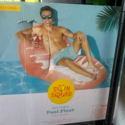Giant Pool Lounger W Cup Holder