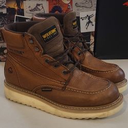Wolverine Men's Moc Wedge 6" Work Leather Boot Men's Size 10.5 