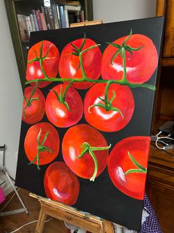 Sweet Tomatoes / oil on Canvas