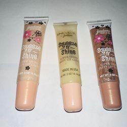 (3) Total Jorden Squeeze N Super Shine Tasty Lip Gloss New