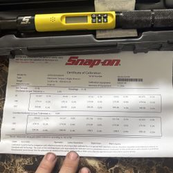 1/4 Drive Snap On Torque Wrench