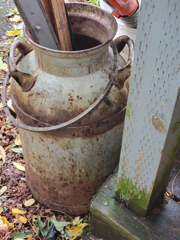 Old Rusty Milk Can