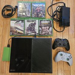 Xbox One Console + 2 Controllers + 5 Games + 2TB Seagate External Harddrive