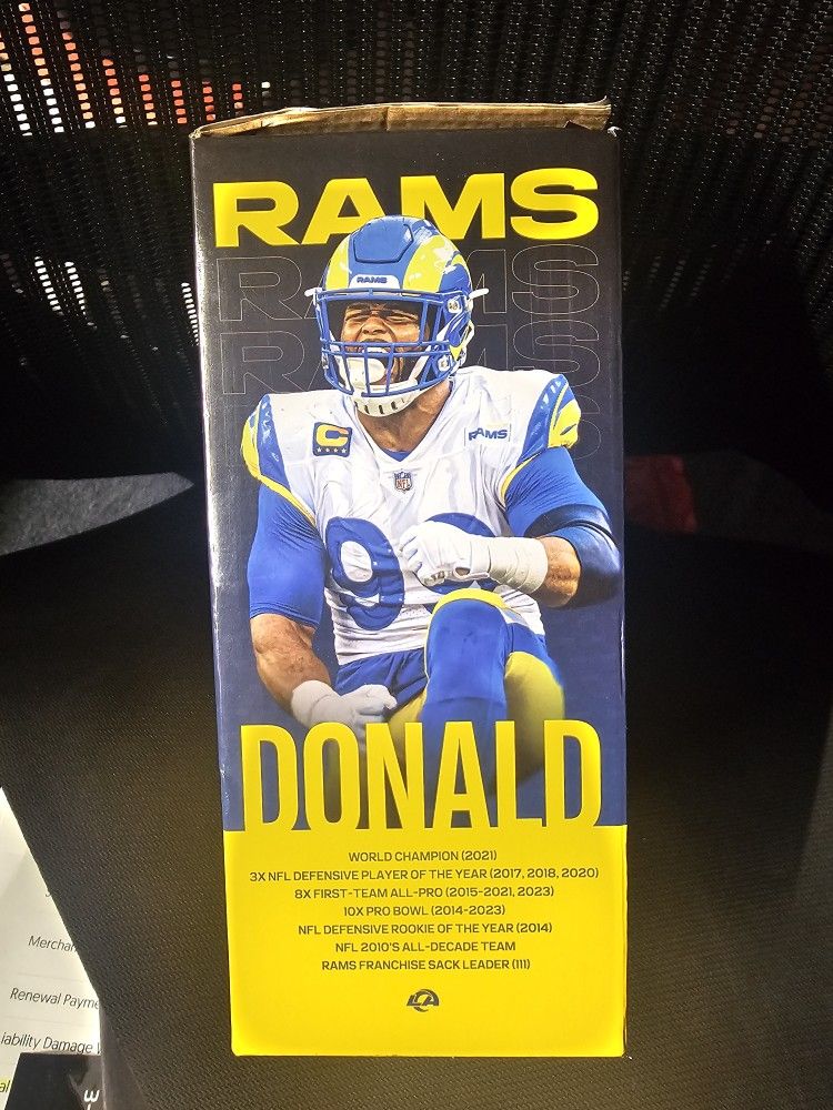 RAMS AARON DONALD BOBBLEHEAD 