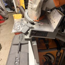Ridgid miter saw and table saw