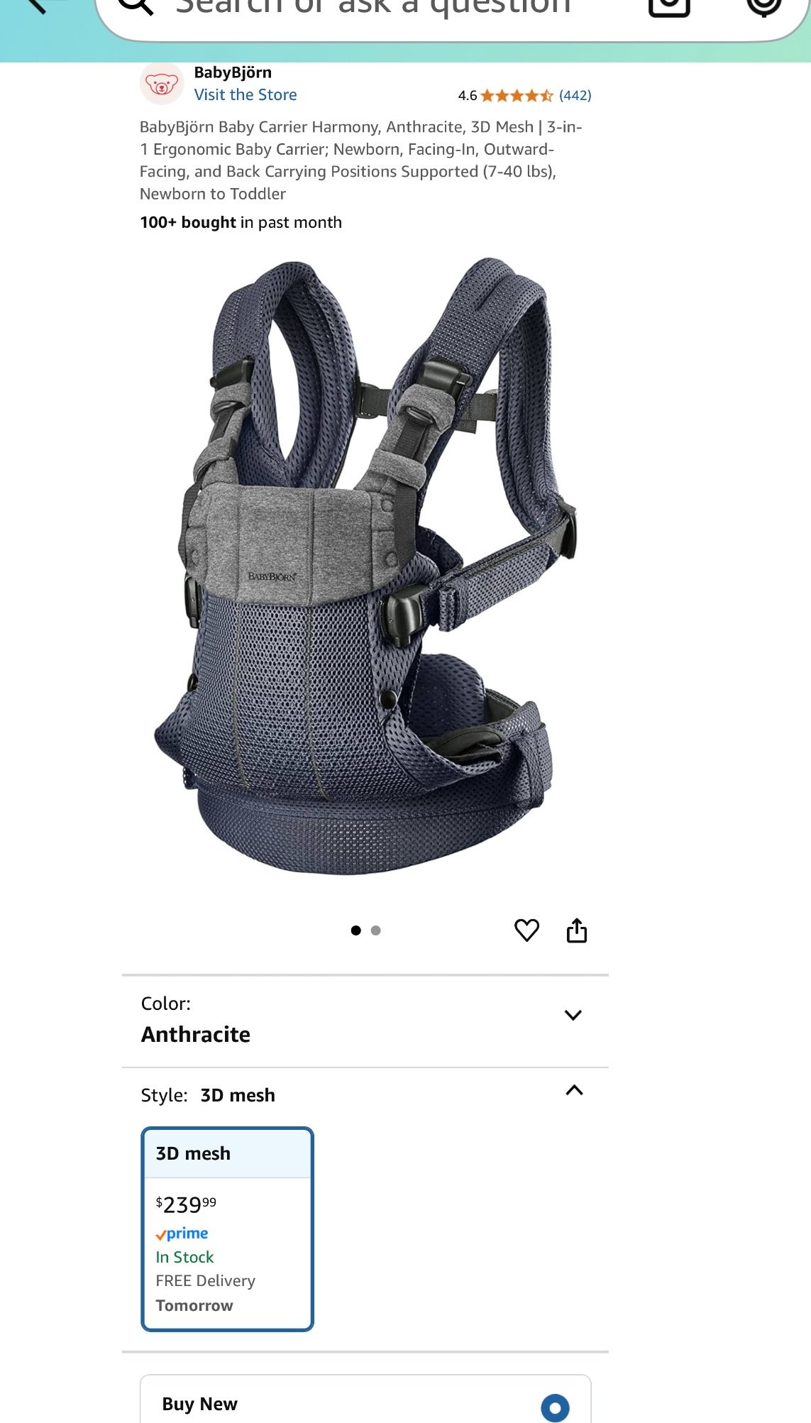 BabyBjourn Baby carrier 