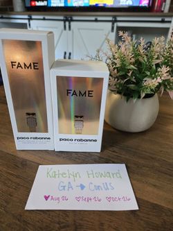 PACO RABANNE FAME 1OZ EDP AND LOTION NIB