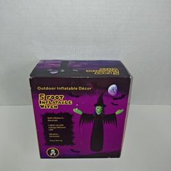 Mode Imports Outdoor Inflatable Decor 5' Foot Halloween Scary Witch LED Lights