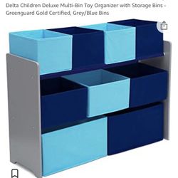 Delta Children Deluxe Multi-Bin Toy Organizer with Storage Bins
