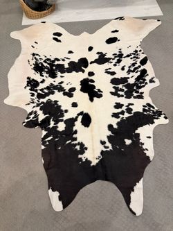 XL Genuine Brazilian Cowhide Rug – 7'1" x 6' – Brand New