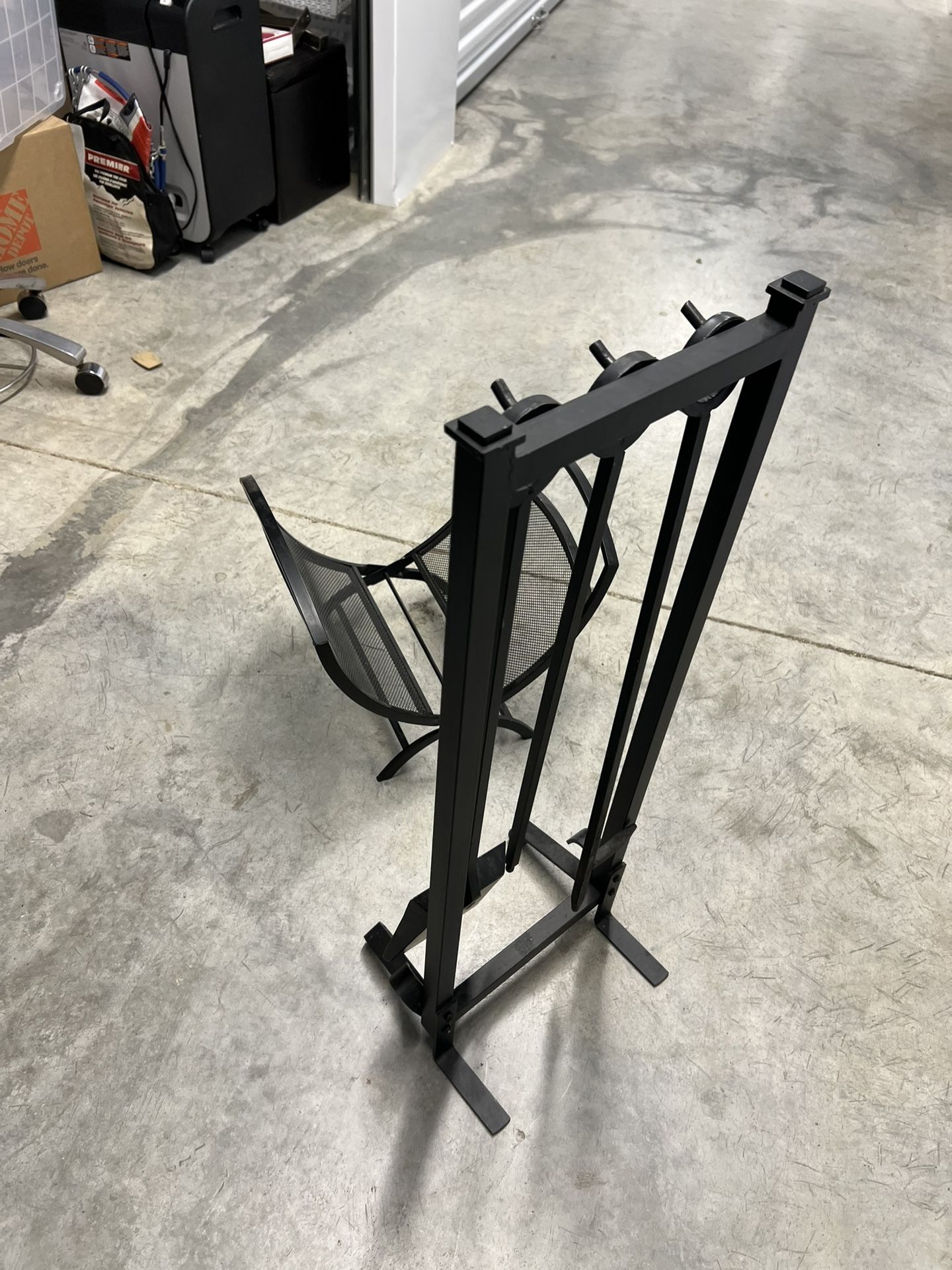 Fire Place Tool Set W/ Wood Rack