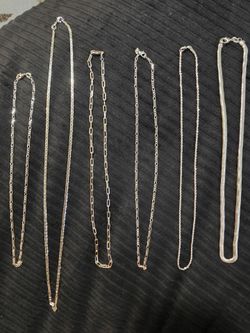 Gold plated necklaces and charms