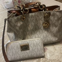 MK Hamilton Satchel Handbag/ wallet