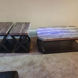Coffee Table set With 2 End Tables 