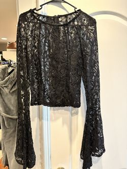 Black Lace Shirt