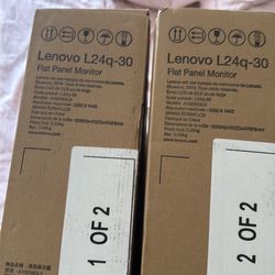 24 inch LED backlight monitors. Including Monitor Arms