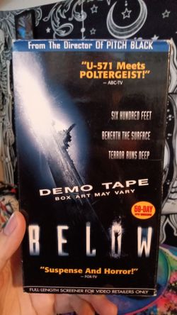 Below demo tape VHS