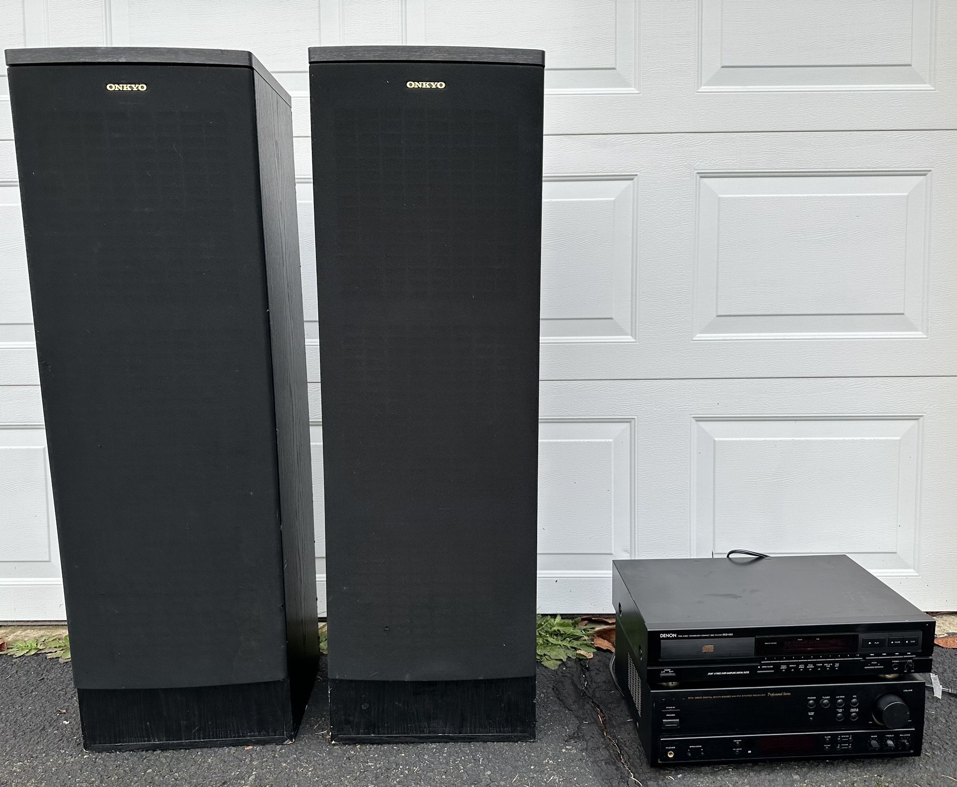 Speakers, Receiver And CD Player 