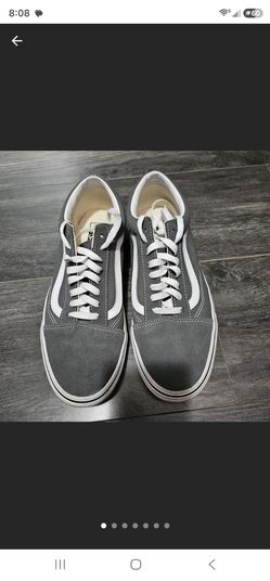 Old skool gray vans. New $45. Men size 10