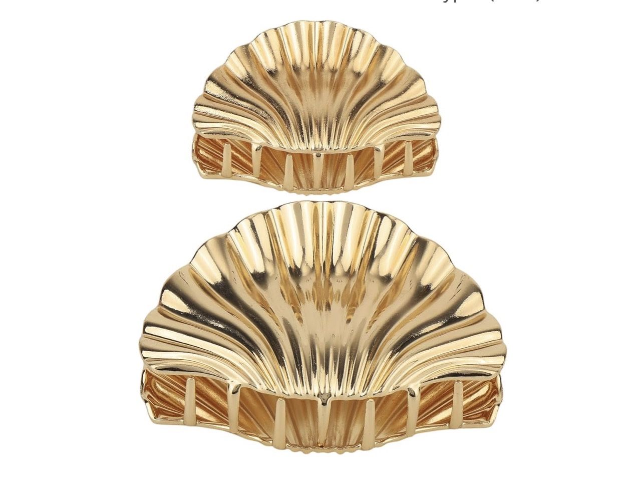 2pcs Seashell Hair Clip cold color New