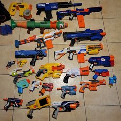 Nerf guns lot