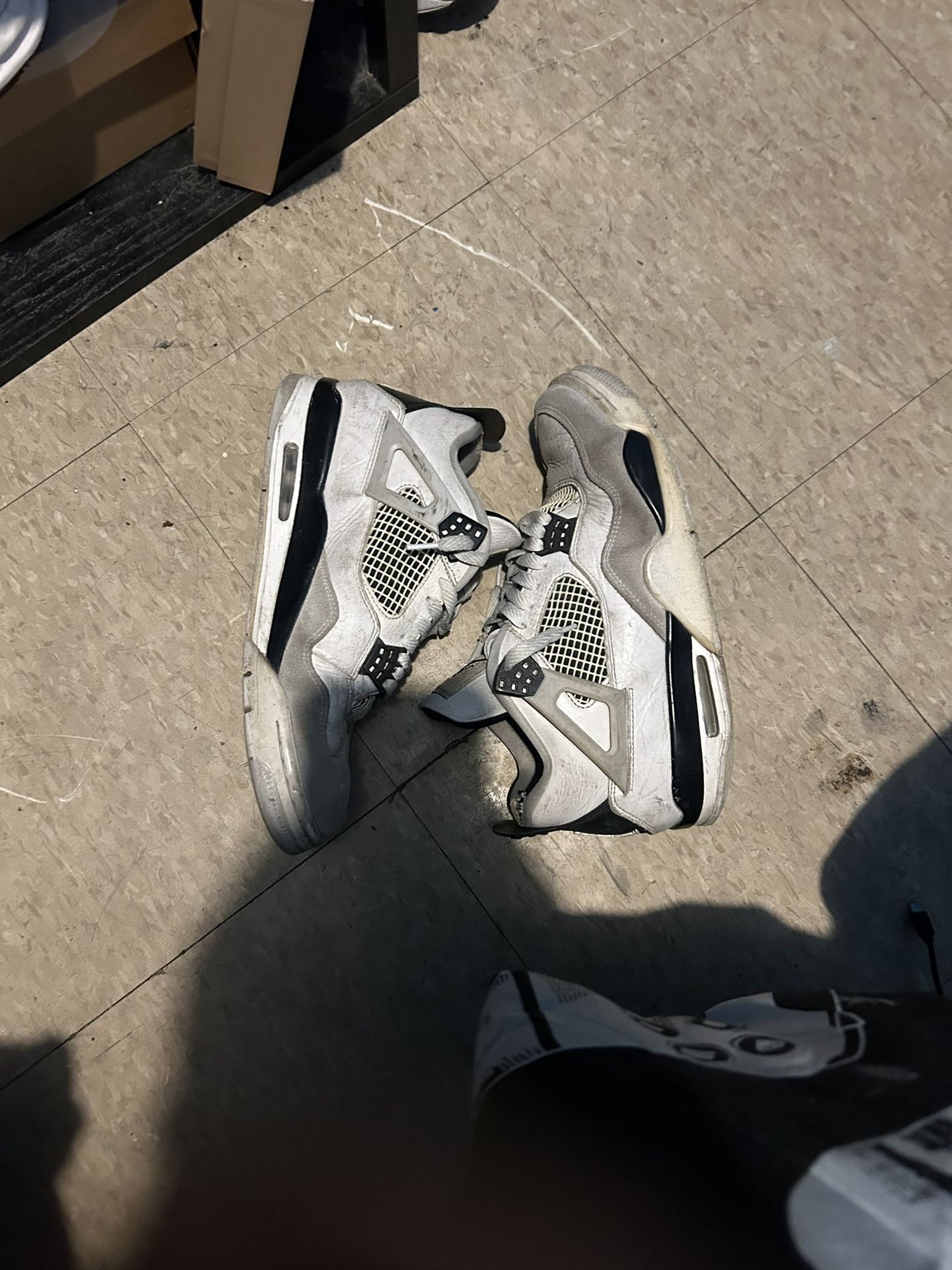 Military Black Jordan 4s Size 9.5