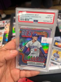 2024 Bowman's Best Yoshinobu Yamamoto PSA 10 RC