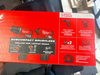 Milwaukee M12 Subcompact Brushless 2-Tool Combo Kit