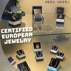 Brand New Certified European Necklace And Bracelet Set 