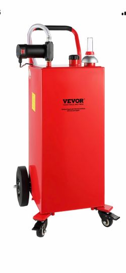 VEVOR JGC30E 30 Gallon 12V Electric Pump Metal DIESEL Fuel Caddy