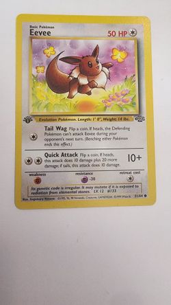 1st edition Eevee with stamp non holo