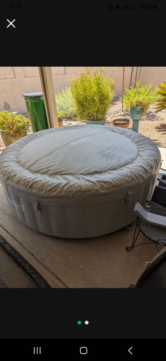 Coleman Tahiti Plus inflatable hot tub $75 OBO