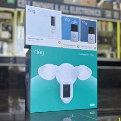 Ring Pan Tilt Indoor Cam, Ring Battery Doorbell Plus, Ring Battery Doorbell Pro & Ring Floodlight Cam (Take It Home In Payments/starting At $79.99)