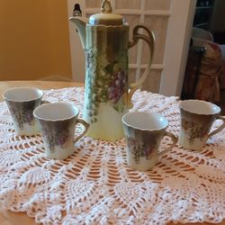 Original Authentic Tea Set Bavaria Double Handle 