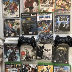 Video Game Lot 3 And 3 Remotes All $50