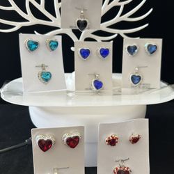 Sterling Silver 9.25 Earrings & Charm Set $38 Each Set 