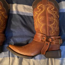 Brown Leather Boots. Women Size 5