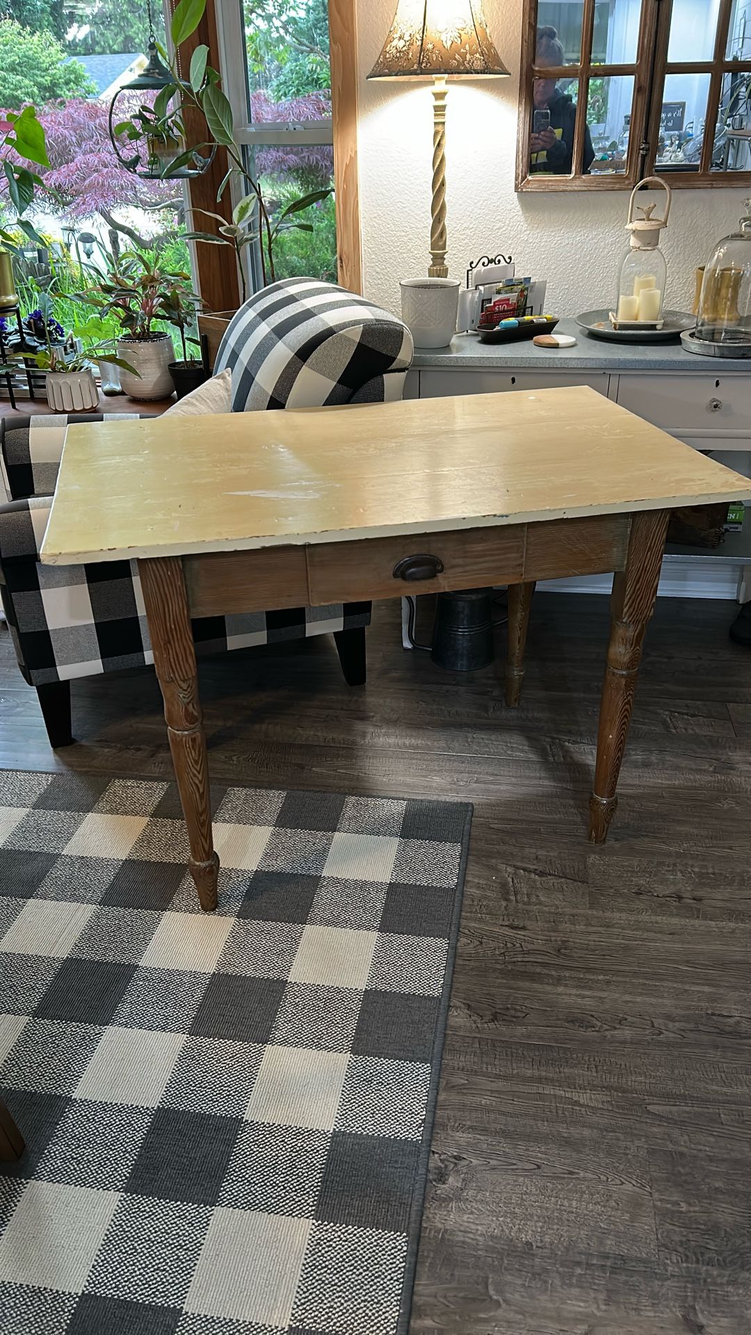 Desk , Table Antique , Farmhouse