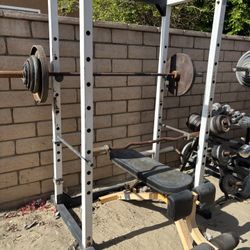 Olympic Power Cage And Weights