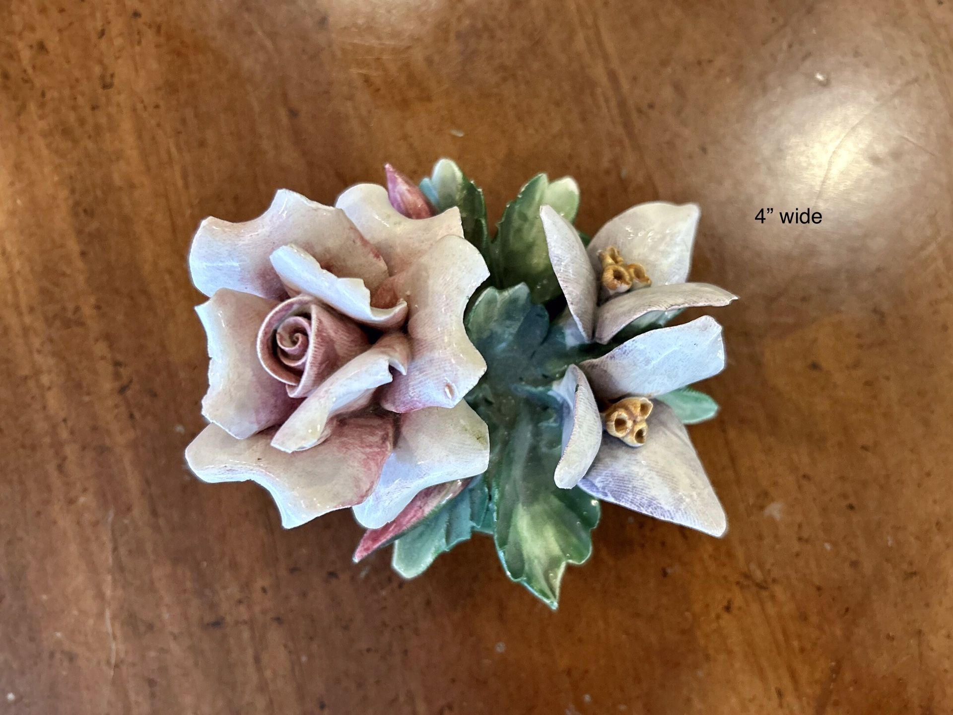Vintage Capodimonte Porcelain Small Flowers