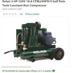 Rolair Honda Air Compressor 