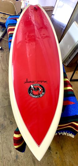 Surfboard 6’5 Robert August 38 Liter Fish In Very Nice Condition
