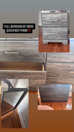 Bedroom set / Queen bedframe