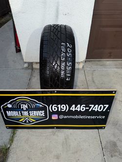 1 USED TIRE 205/50/17 FIRESTONE FIREHAWK AS V2 $60 CASH PRICE MOUNTED & BALANCE