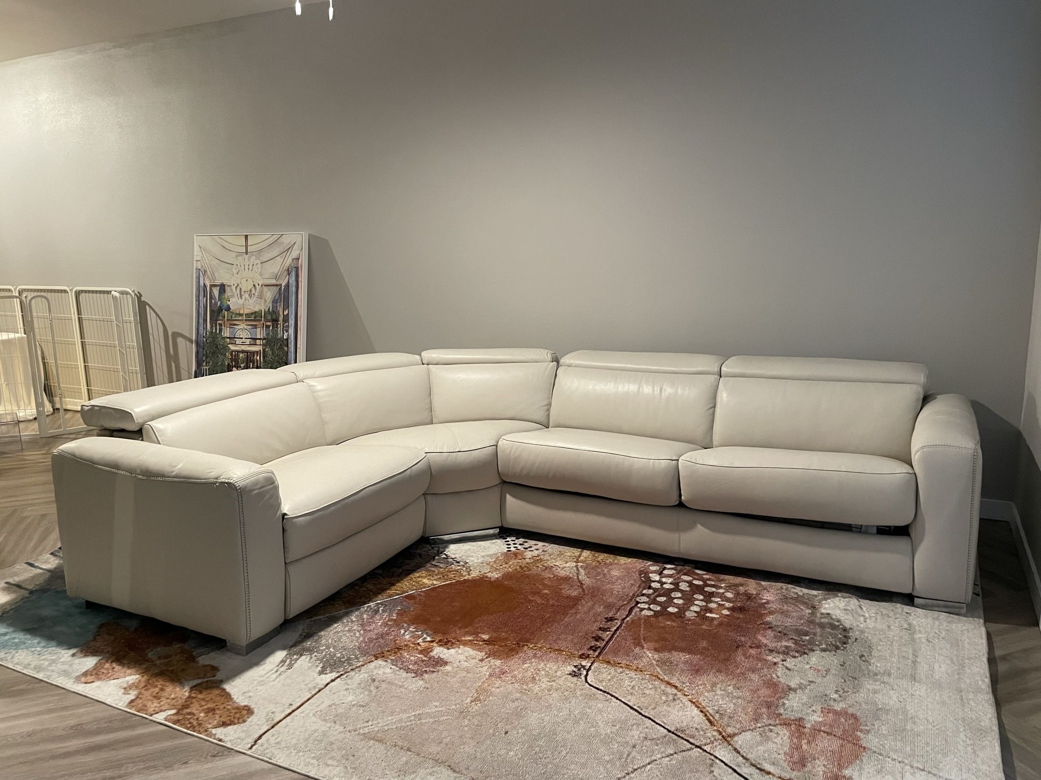 Over Sized Leather Sectional Sofa Sleeper