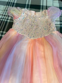 Girls Sequin Tulle Princess Dress
