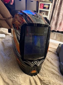 : ArcOne Vision Auto-Darkening Welding Helmet – Dragonfire Graphic