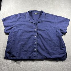 Big Bud Press Pantry Button-Up Women’s Size 7XL Blue Shirt Plus #2164