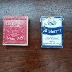 Vintage 1969 Crooked Deck & Luxor Casino Playing Cards